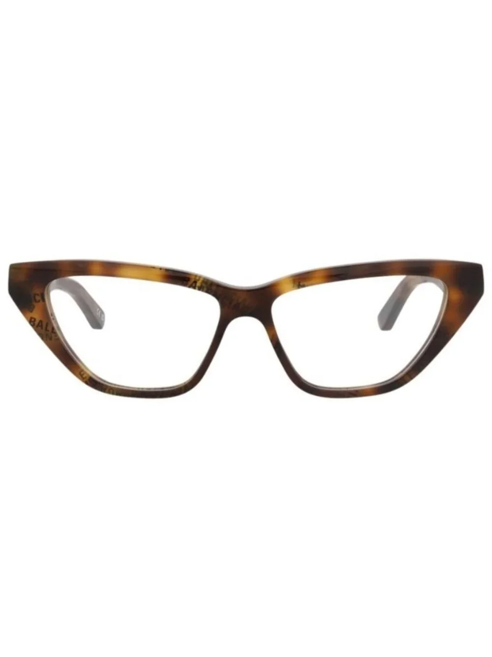 New Balenciaga Womens Cat Eye Havana Havana Transparent Fashion Designer Eyeglas